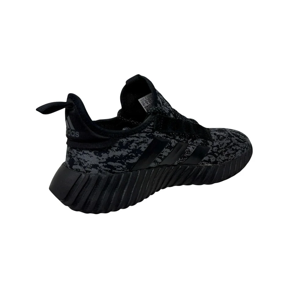 Adidas Kaptir Men's Sz 8.5 Grey Black Digital Camo Knit Running Shoes PWJ 001004